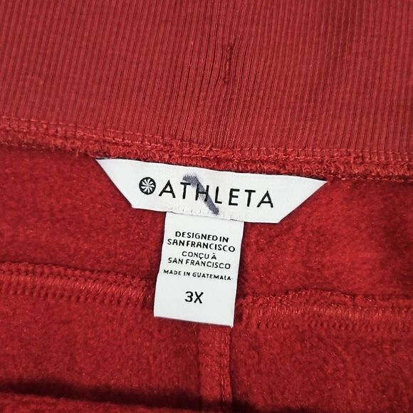 Athleta altitude jogger in polartec power stretch women's size 3x Decadent Red N - Picture 5 of 8